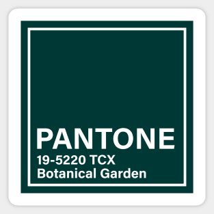 pantone 19-5220 TCX Botanical Garden Sticker